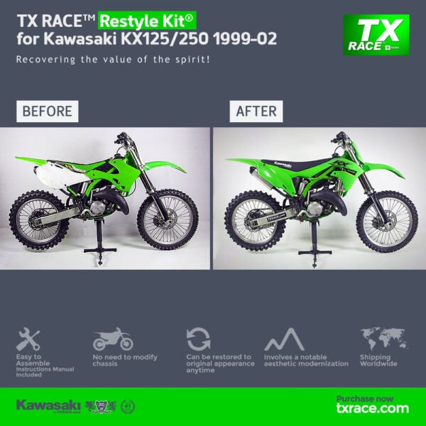 TX RACE™ Restyle Kit® for Kawasaki KX125/250 1999-2002