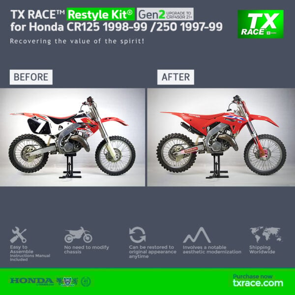 TX RACE™ Restyle Kit® Gen2 for Honda CR125 1998-1999 / CR250 1997-1999