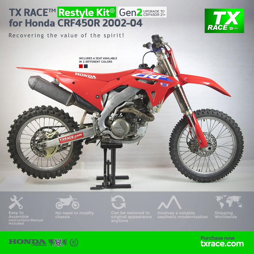 TX RACE™ Restyle Kit® Gen2 for Honda CRF450R 2002-2004 TX RACE