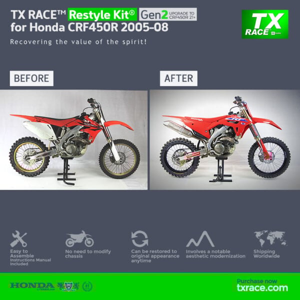 TX RACE™ Restyle Kit® Gen2 for Honda CRF450R 2005-2008