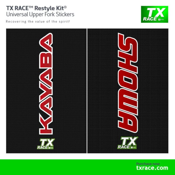 TX RACE™ Universal Upper Fork Stickers