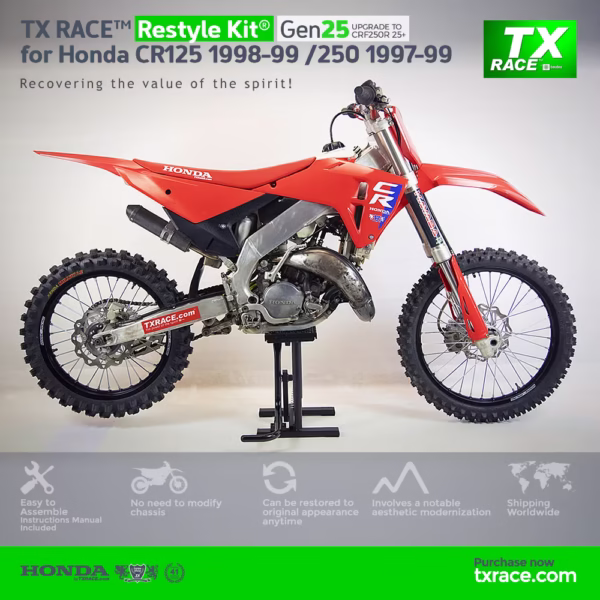 TX RACE™ Restyle Kit® Gen25 for Honda CR125 1998-1999 / CR250 1997-1999