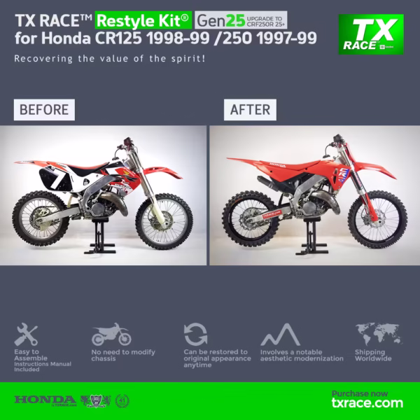 TX RACE™ Restyle Kit® Gen25 for Honda CR125 1998-1999 / CR250 1997-1999